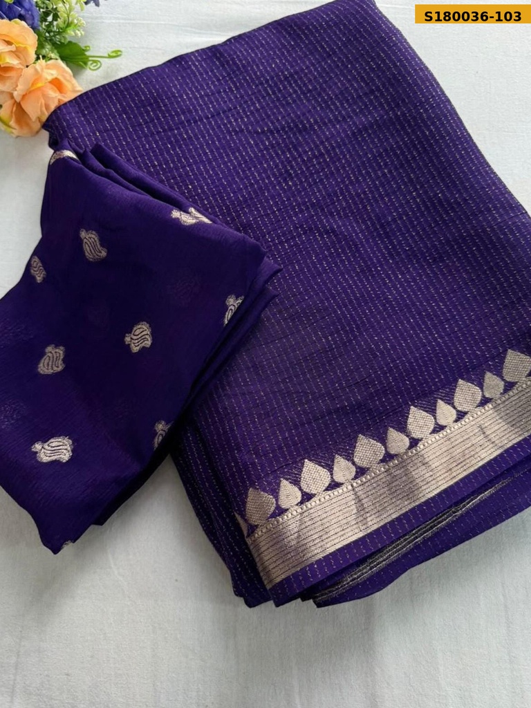 Fancy Chinnon Viscose Saree