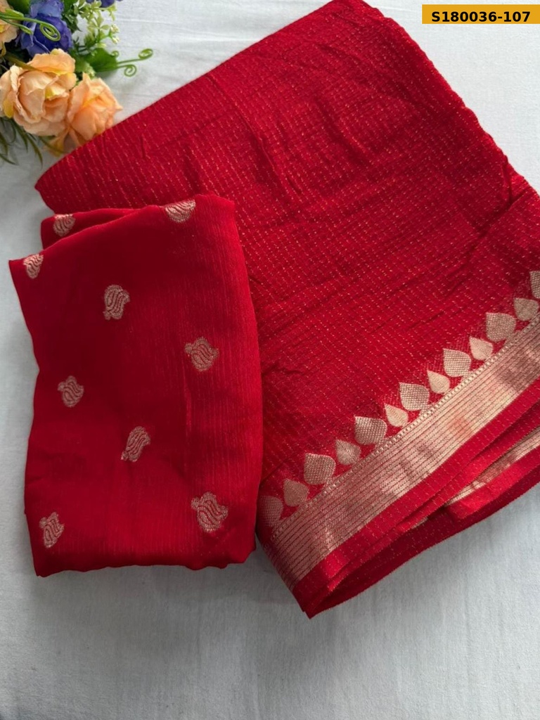 Fancy Chinnon Viscose Saree