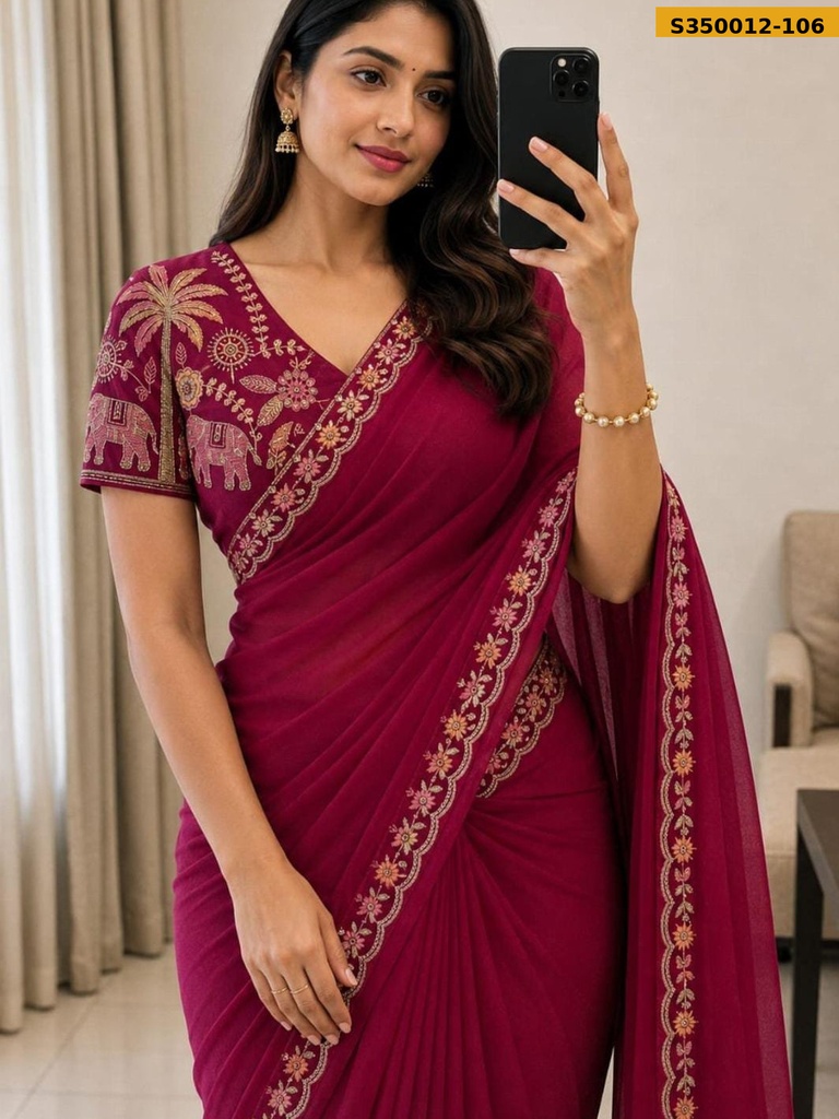 Fancy Star Georgette Saree
