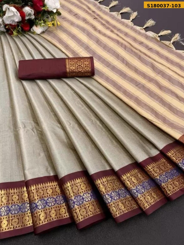 Fancy Aura Silk Saree