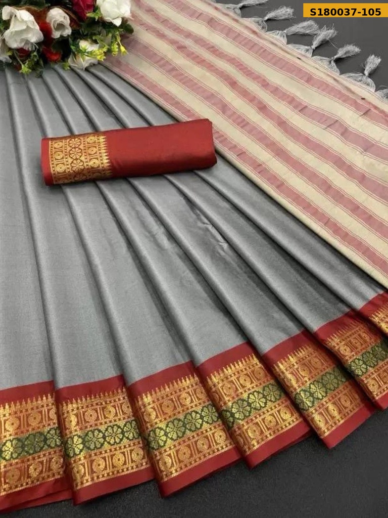 Fancy Aura Silk Saree