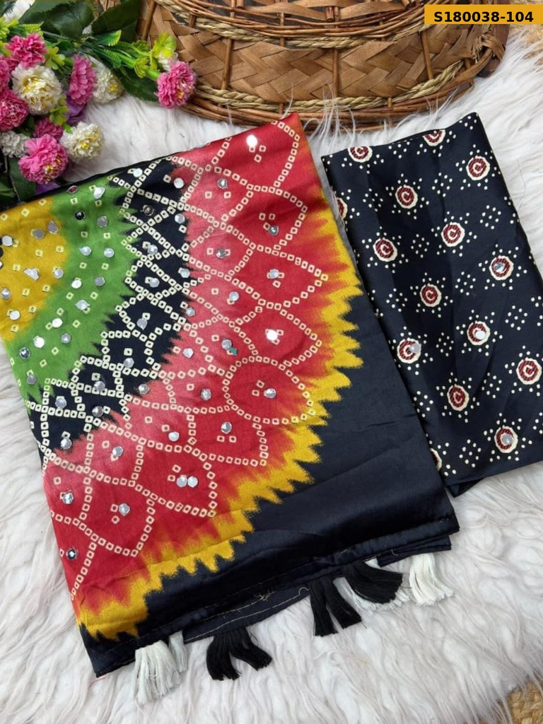 Fancy Japan Satin Saree