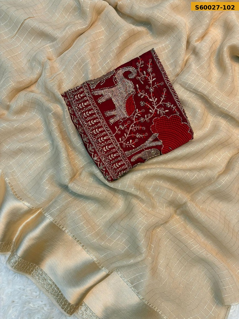 Fancy Viscose Georgette Saree