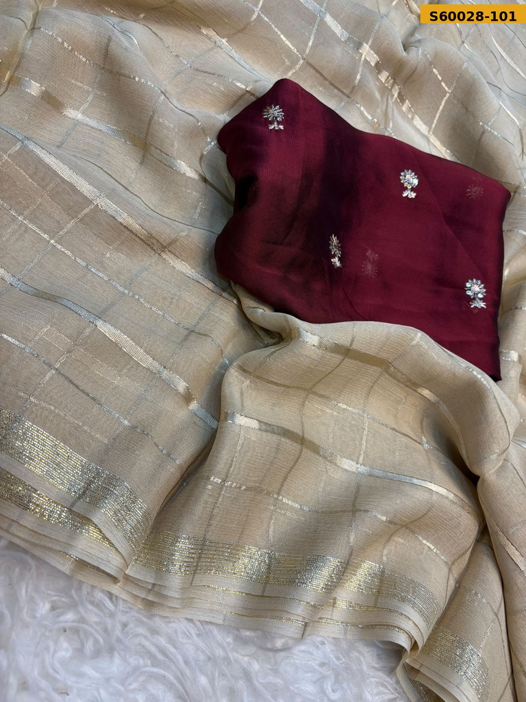 Fancy Viscose Georgette Saree