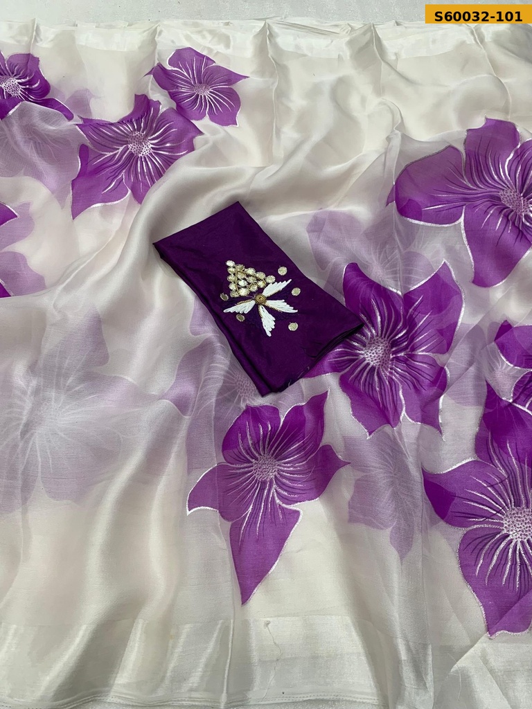 Fancy Soft Organza Saree