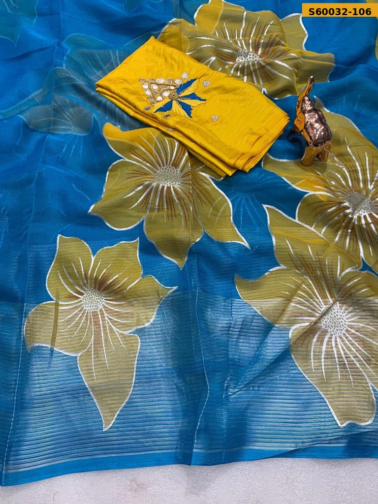 Fancy Soft Organza Saree