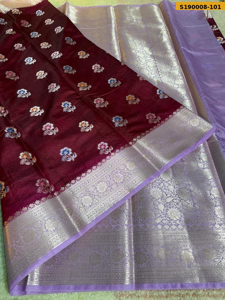 Fancy Banarasi Semi Dupion Soft Saree