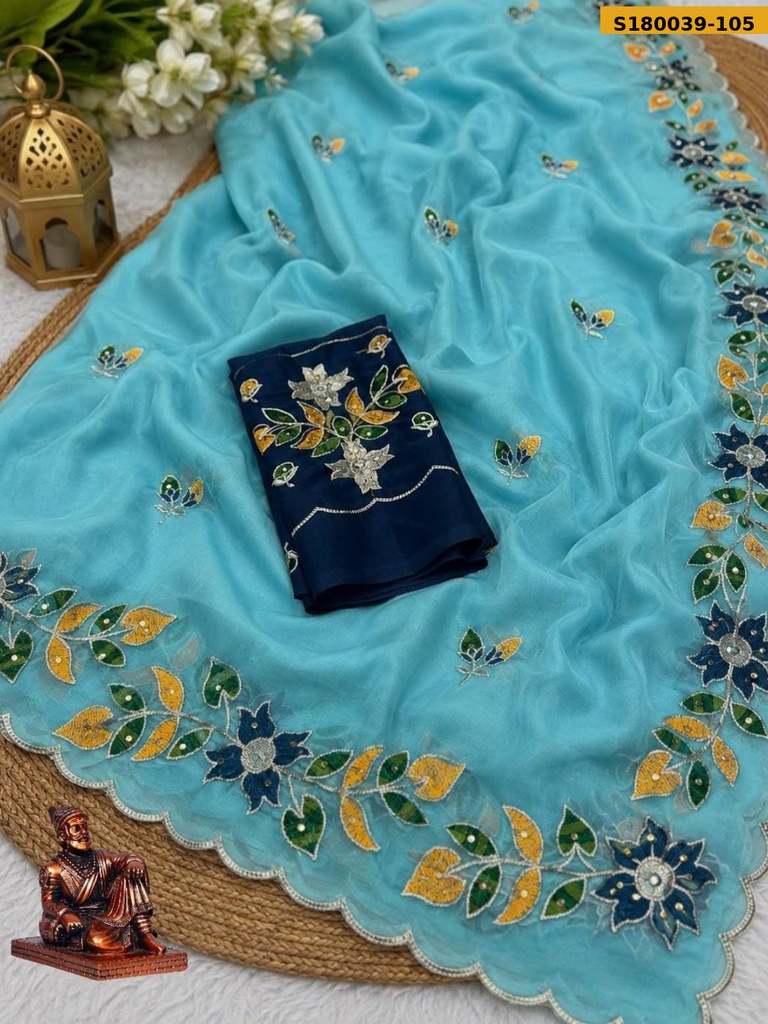 Fancy Star Georgette Saree