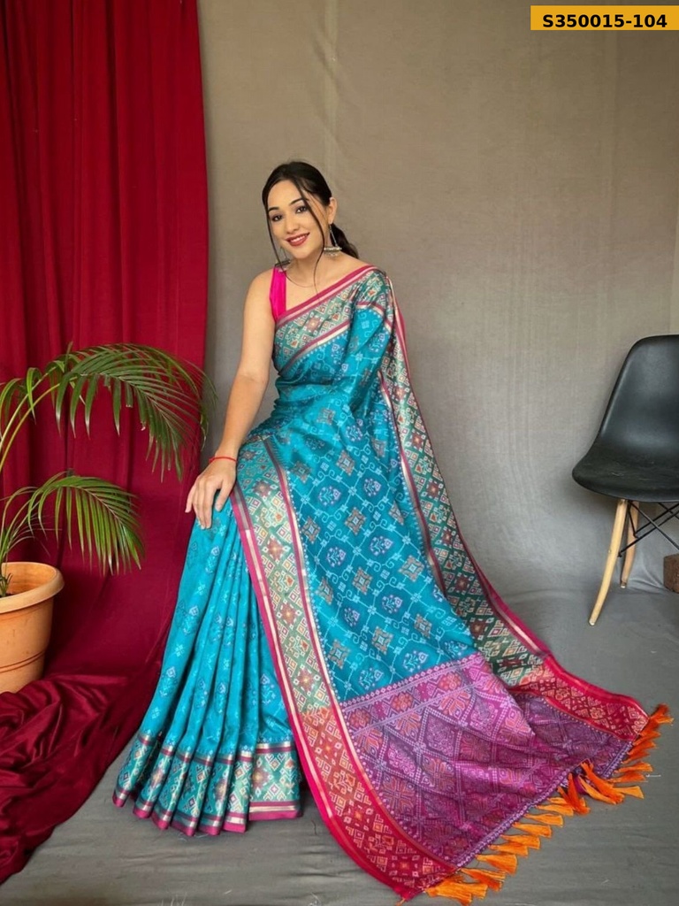 Fancy Soft Patola Weaving Sarees