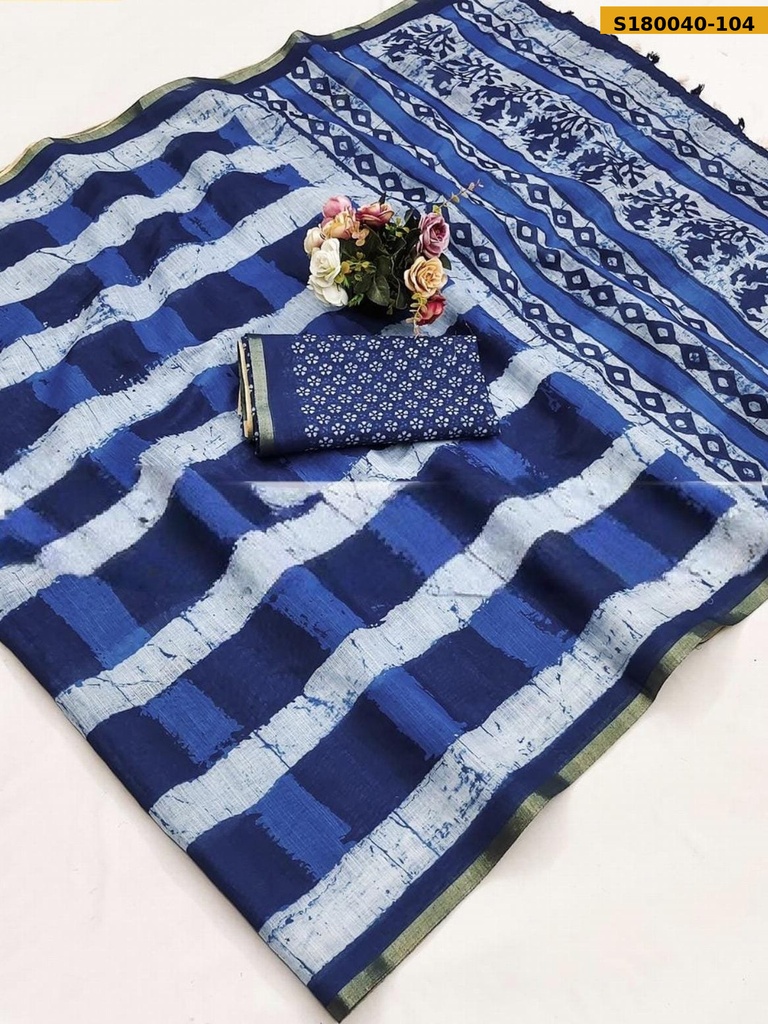 Fancy mulmul cotton Saree