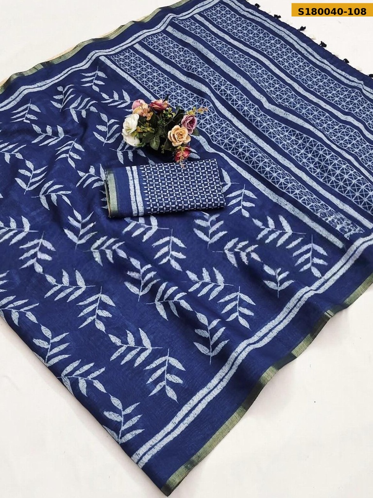 Fancy mulmul cotton Saree