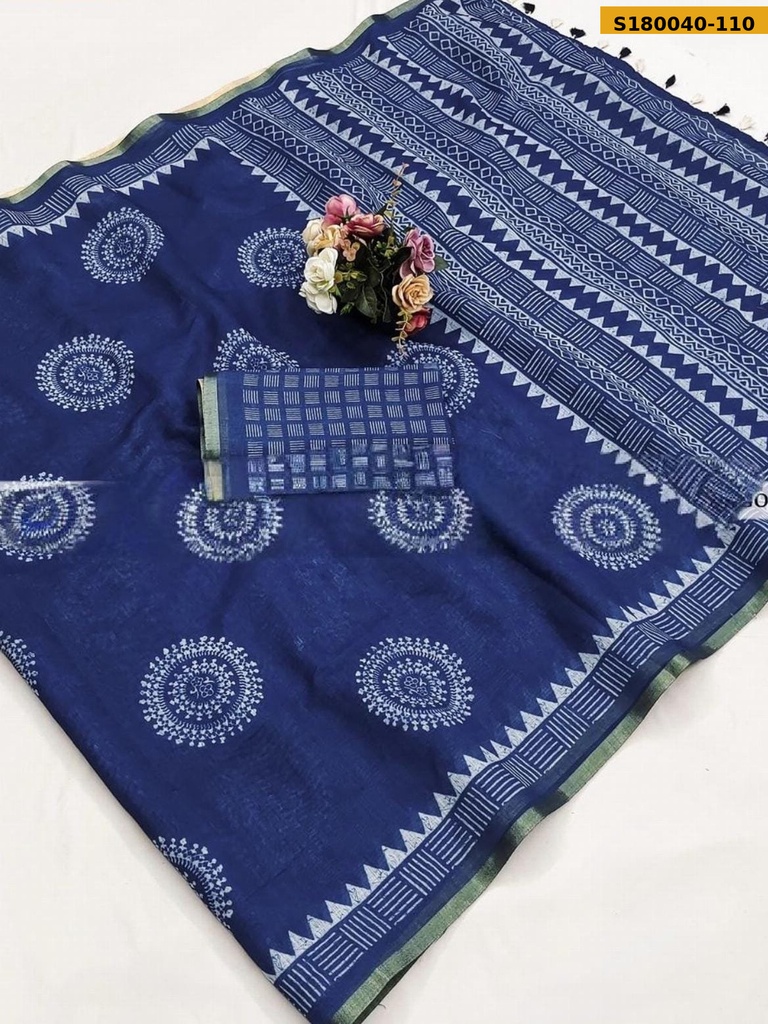 Fancy mulmul cotton Saree