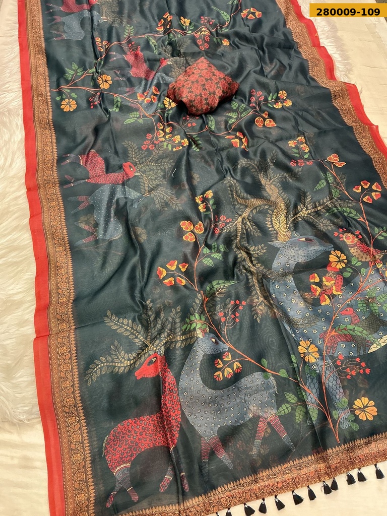 Fancy Mor Bagh Chanderi Silk Sarees