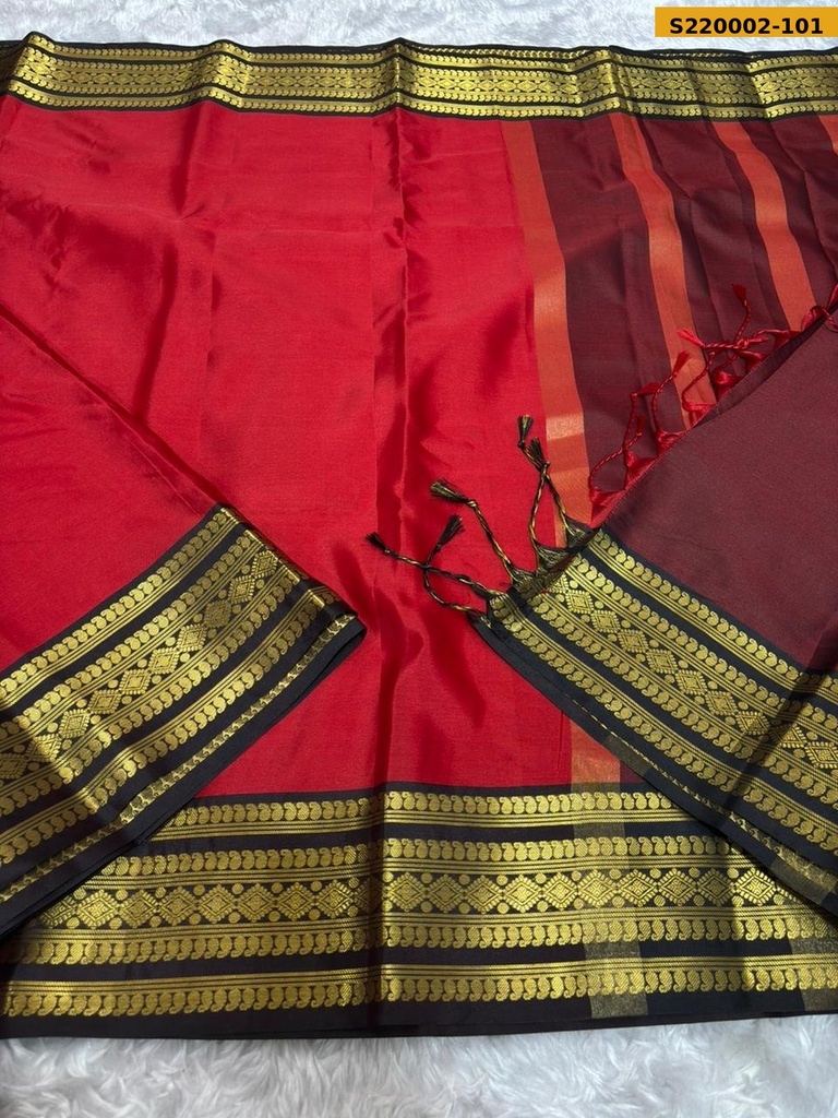 Fancy Banarasi semi katan soft silk saree