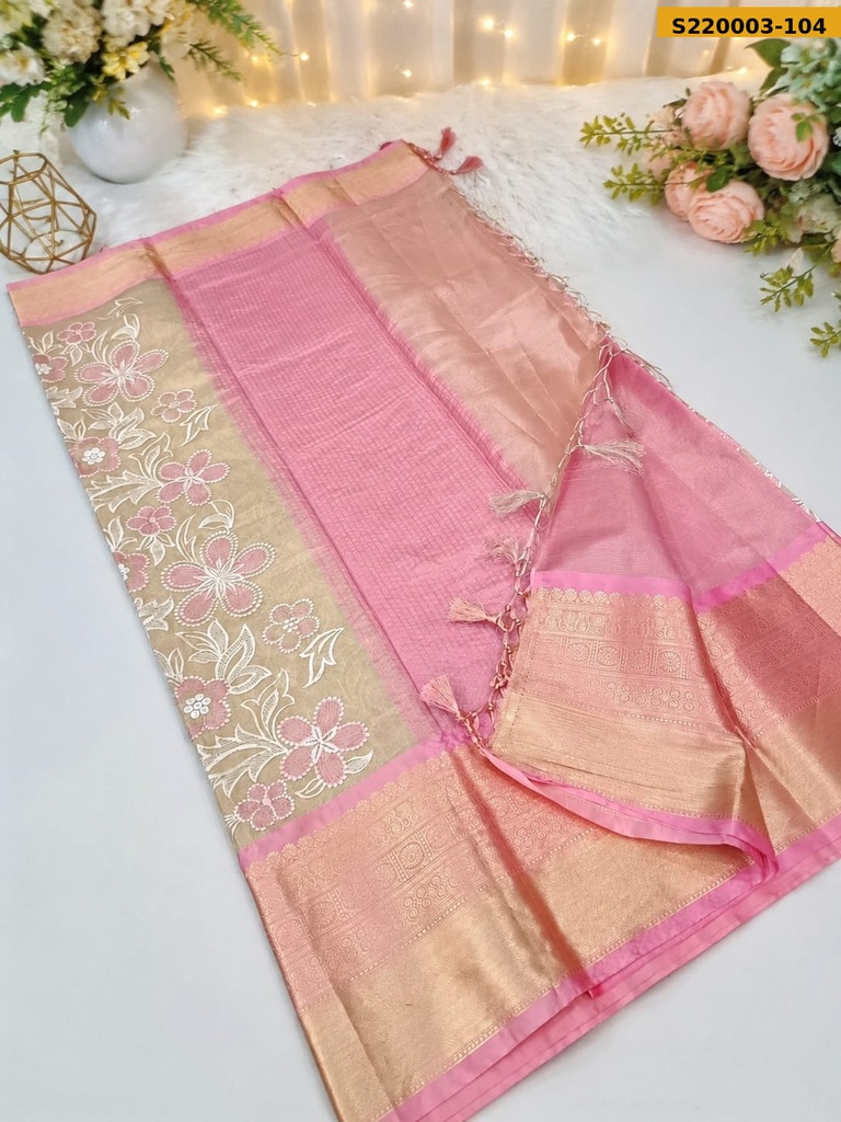 Fancy Banarasi Semi Silk saree