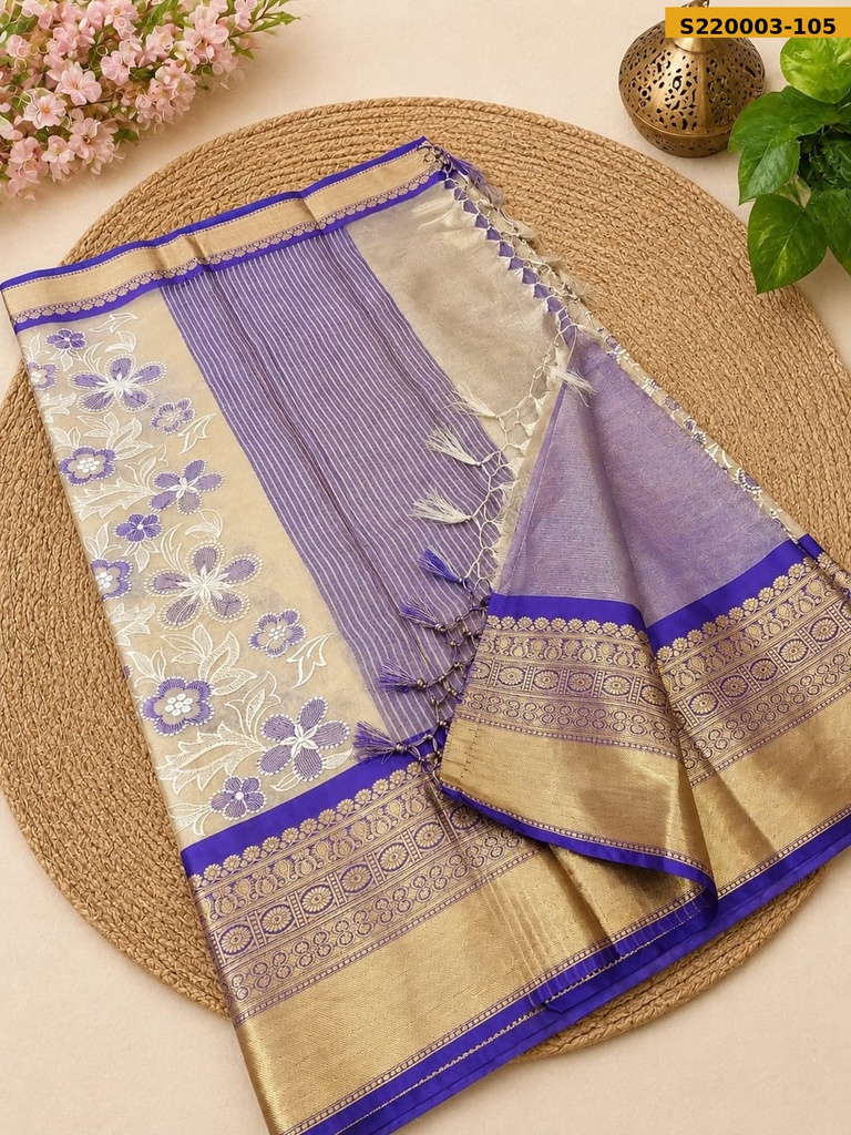 Fancy Banarasi Semi Silk saree
