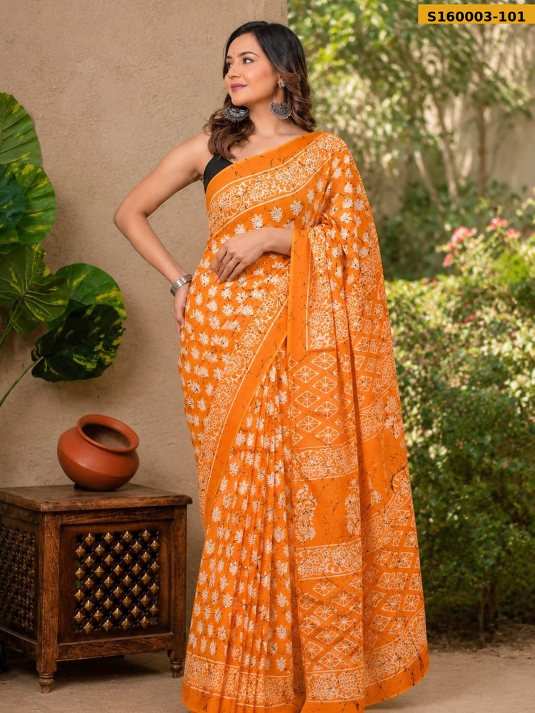 Fancy Mulmul Cotton Saree