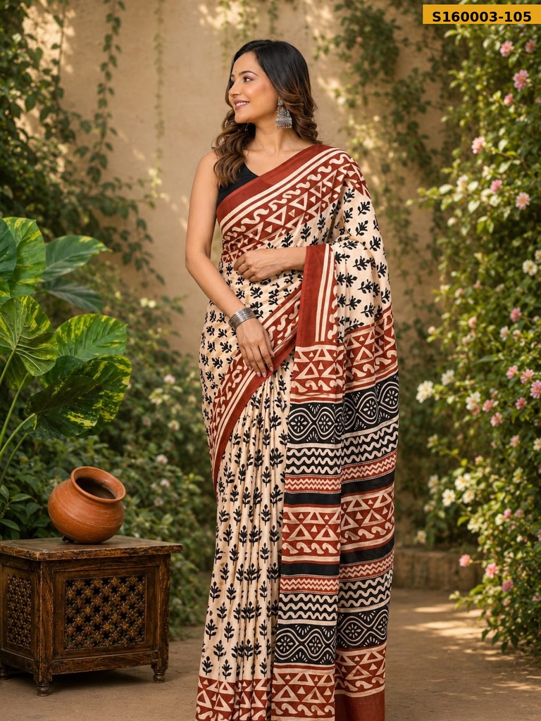 Fancy Mulmul Cotton Saree