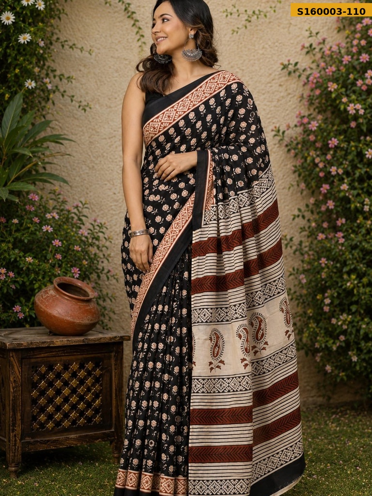 Fancy Mulmul Cotton Saree