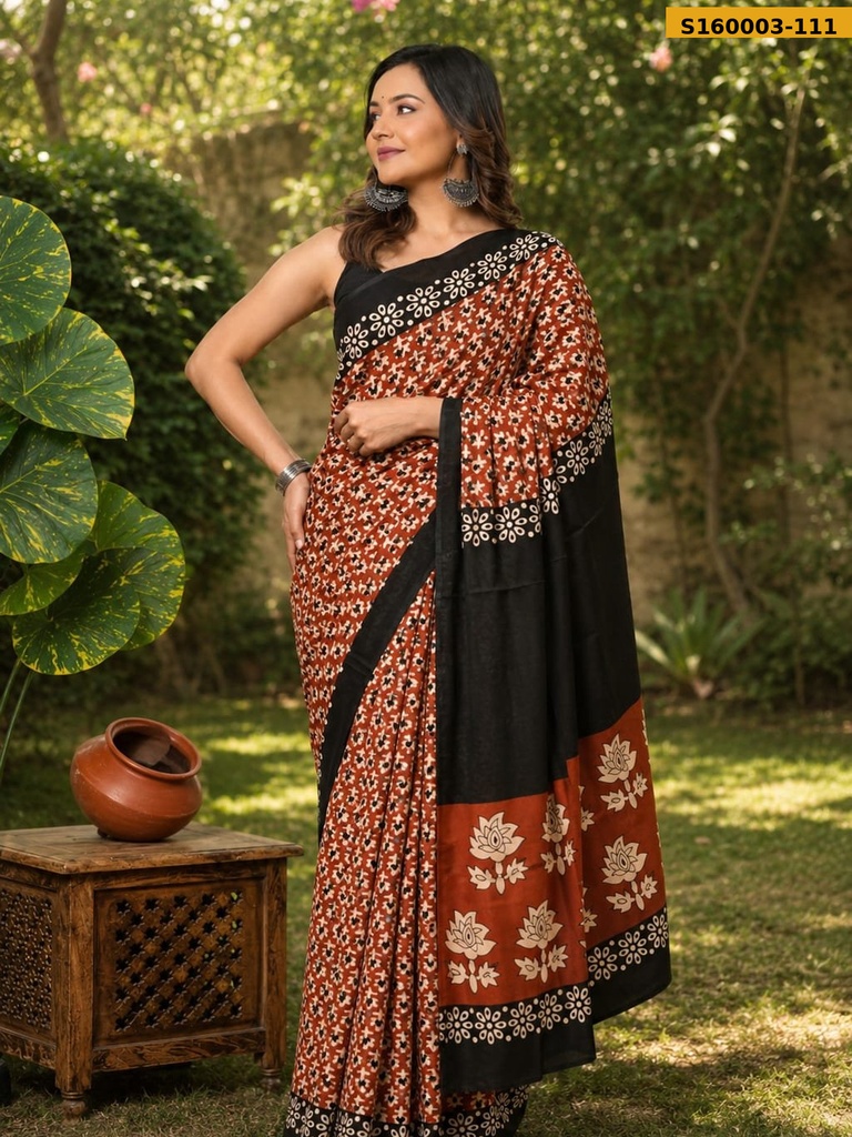 Fancy Mulmul Cotton Saree