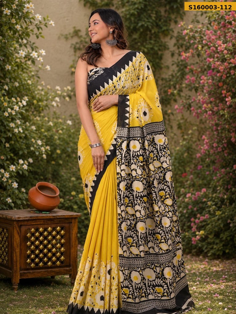 Fancy Mulmul Cotton Saree