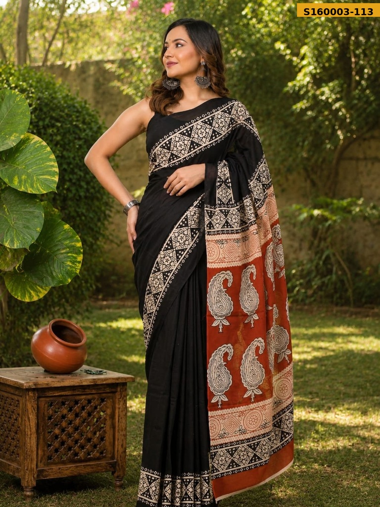 Fancy Mulmul Cotton Saree