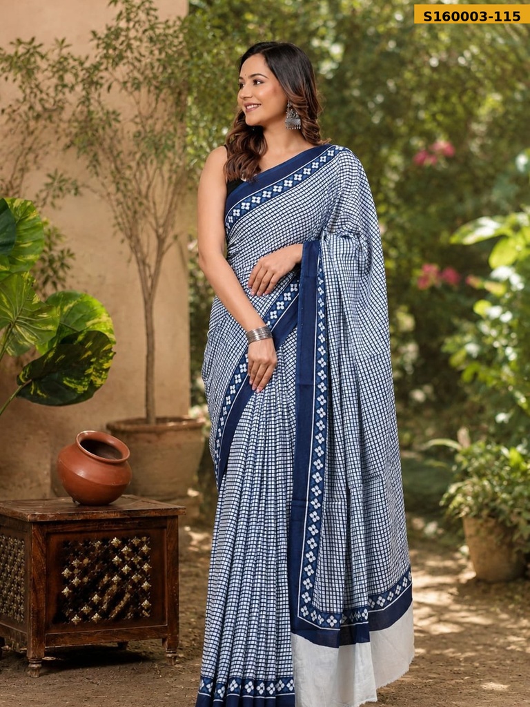 Fancy Mulmul Cotton Saree
