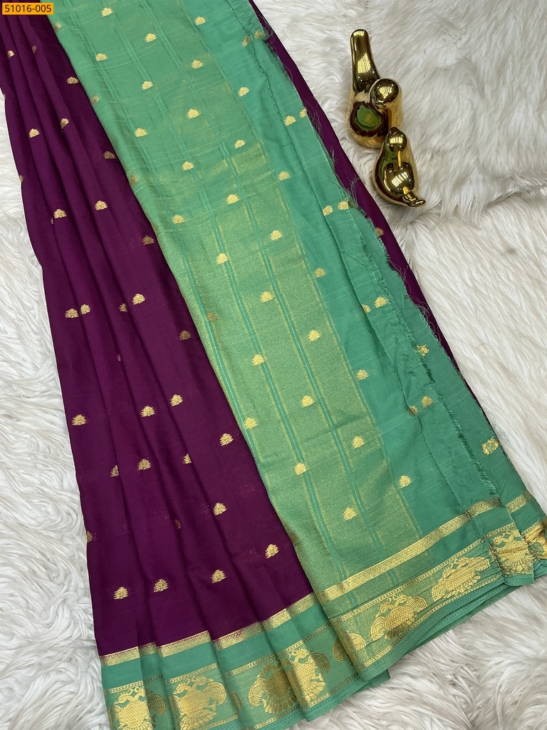 Mysore Crepe Silk Butta Saree