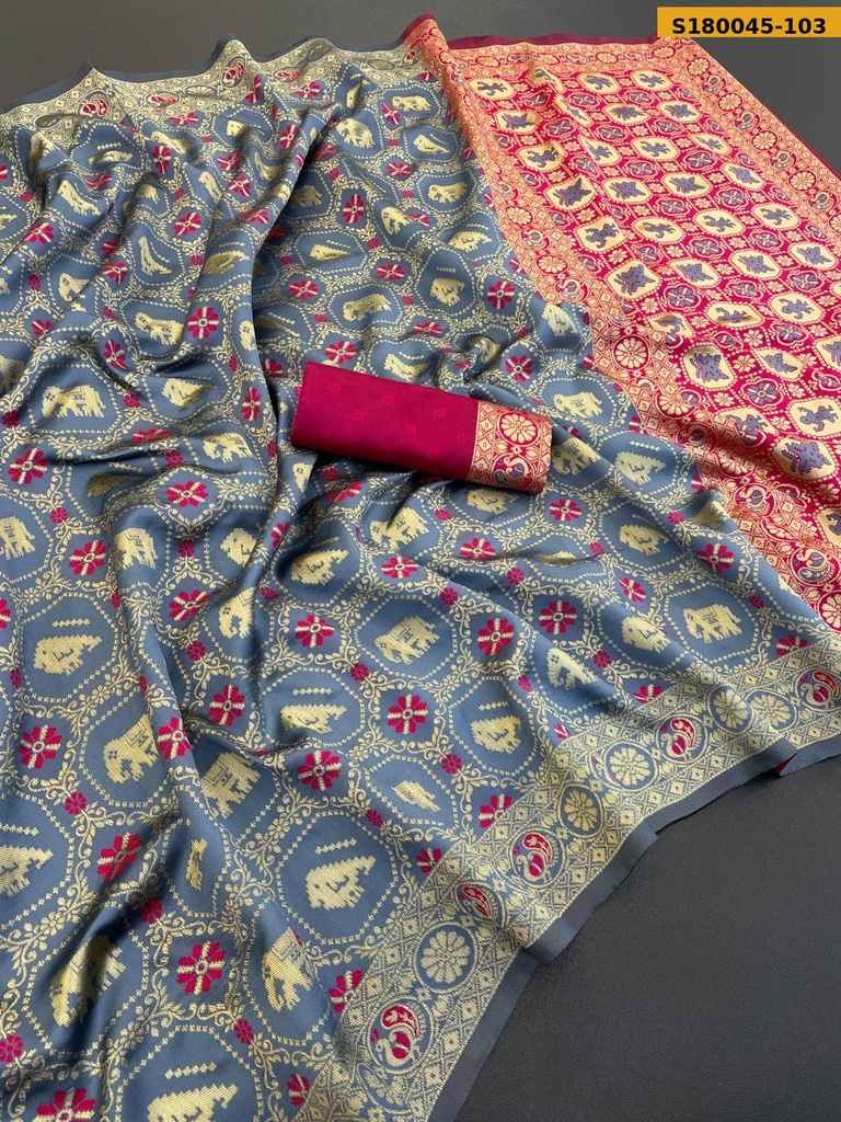 Fancy Banarasi Soft Silk Saree