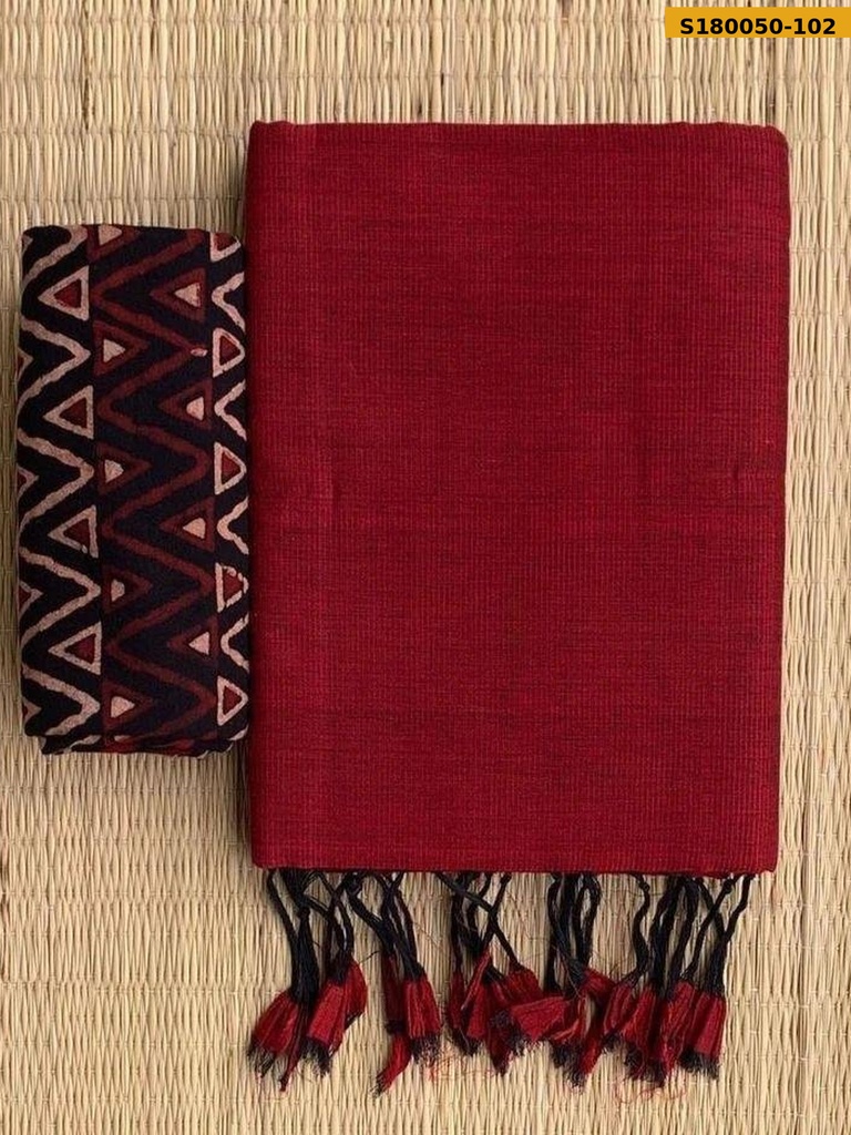 Fancy Khadi Cotton Saree