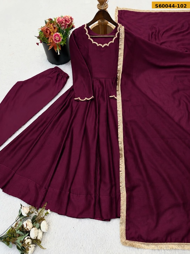 Fancy Vichitra Silk 3 piece set