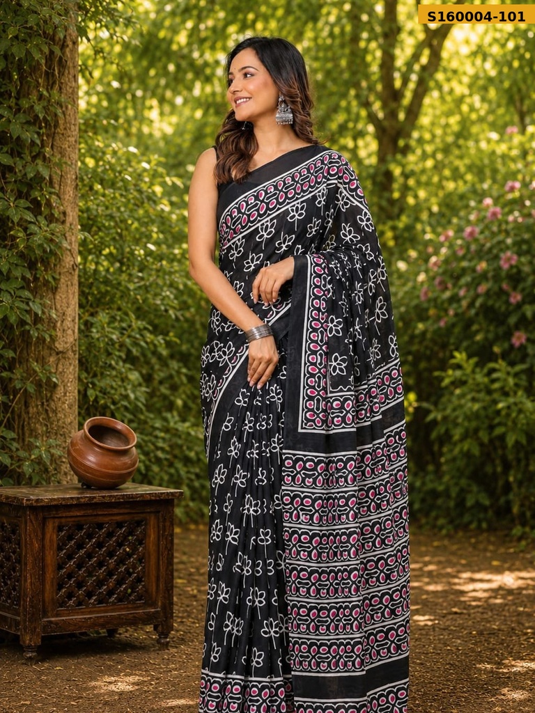 Fancy Mulmul Cotton Saree