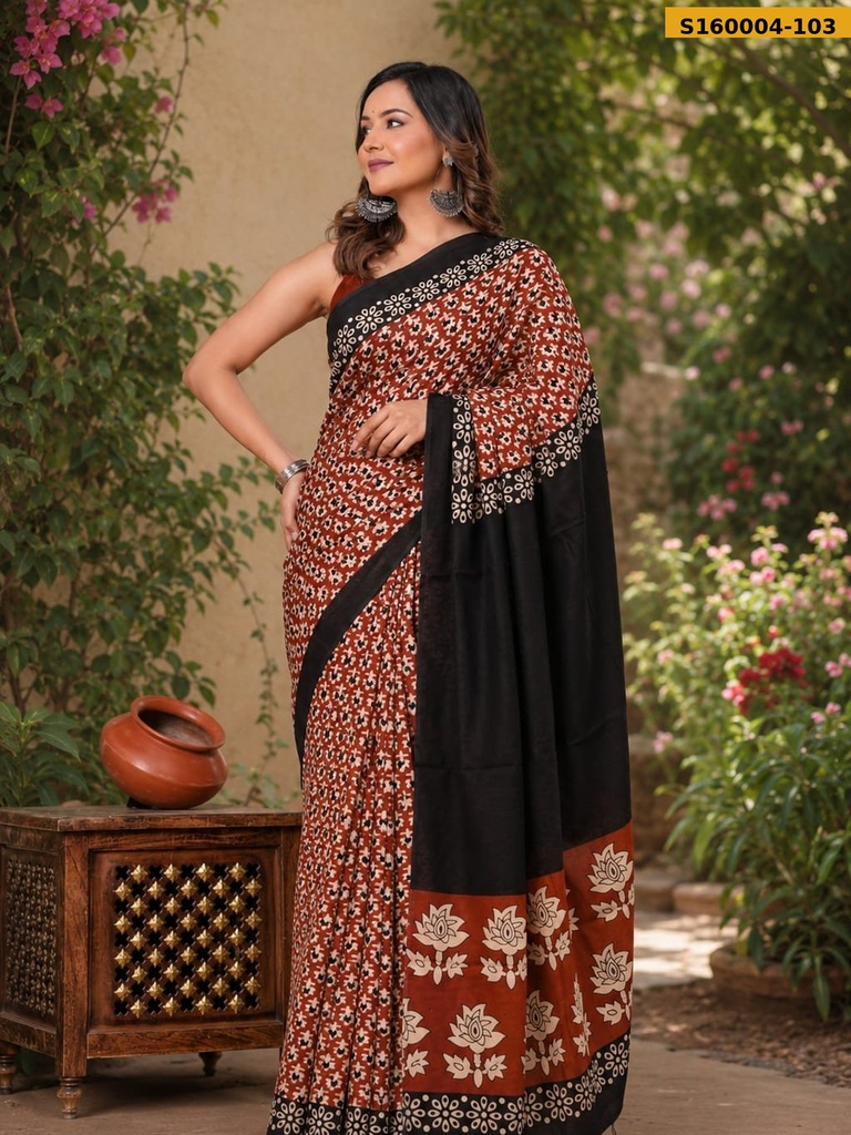 Fancy Mulmul Cotton Saree