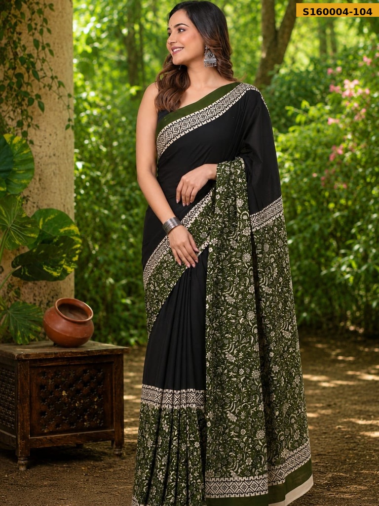 Fancy Mulmul Cotton Saree
