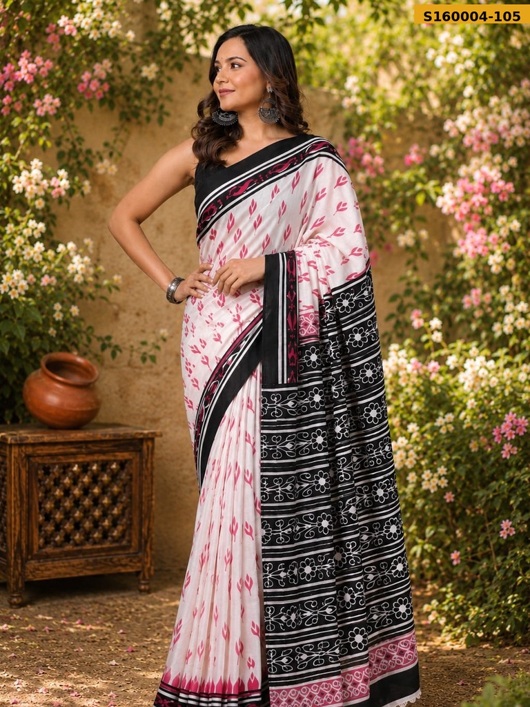 Fancy Mulmul Cotton Saree