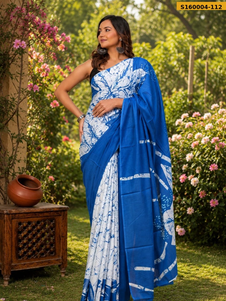 Fancy Mulmul Cotton Saree