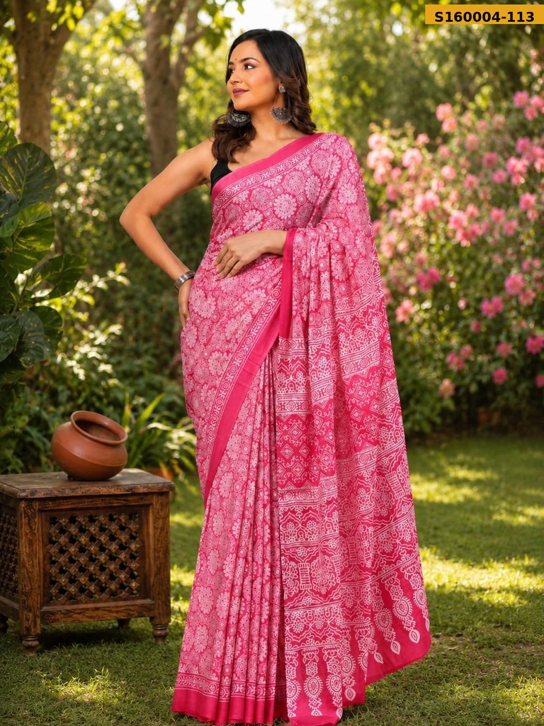 Fancy Mulmul Cotton Saree