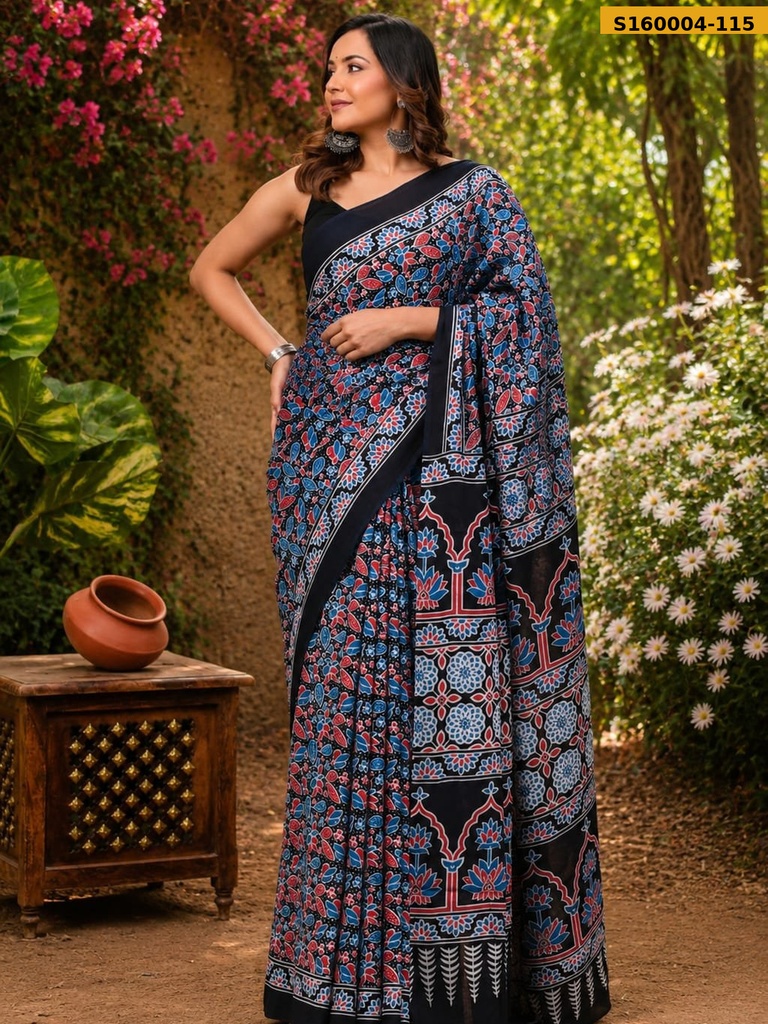 Fancy Mulmul Cotton Saree