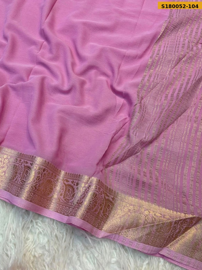 Fancy Viscose Georgette Crepe Saree