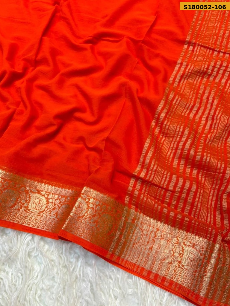 Fancy Viscose Georgette Crepe Saree