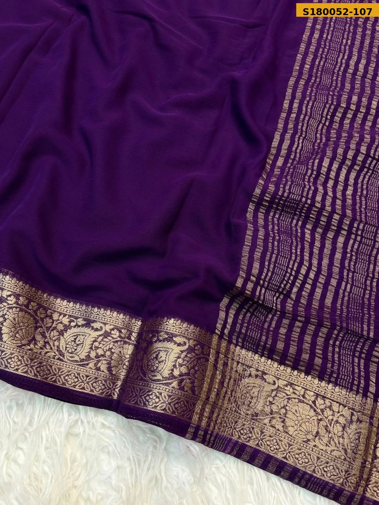 Fancy Viscose Georgette Crepe Saree