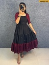 Fancy Blooming Vichitra Silk Maxi