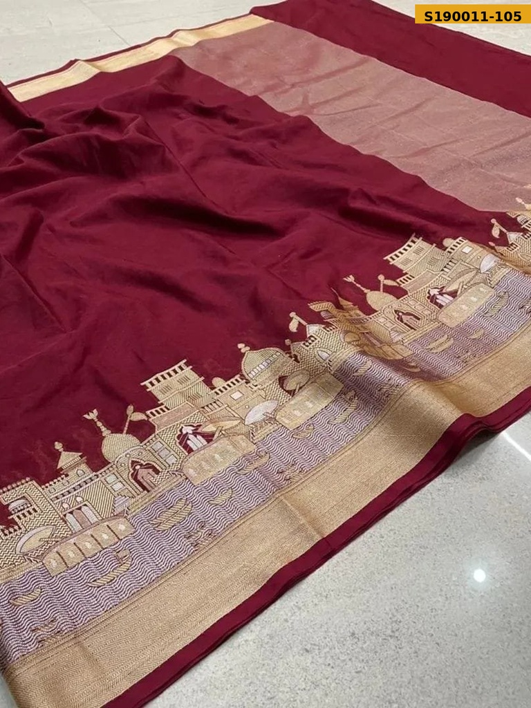 Fancy Banarasi Soft Warm Silk Saree