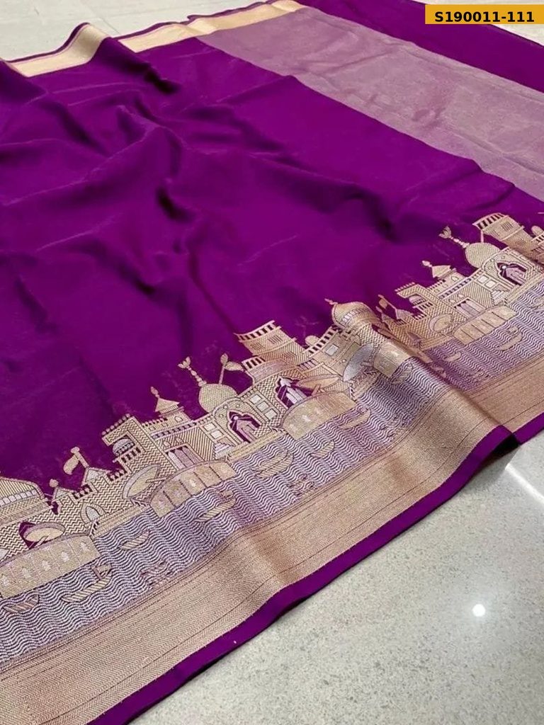 Fancy Banarasi Soft Warm Silk Saree