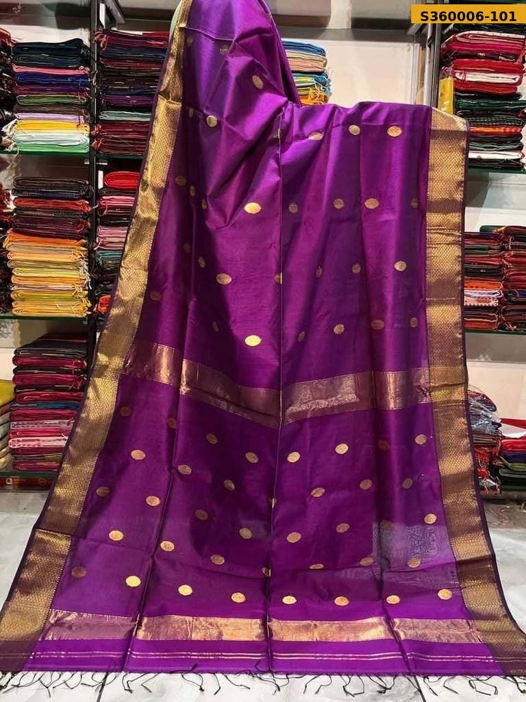 Fancy Maheswari Cotton Silk Saree