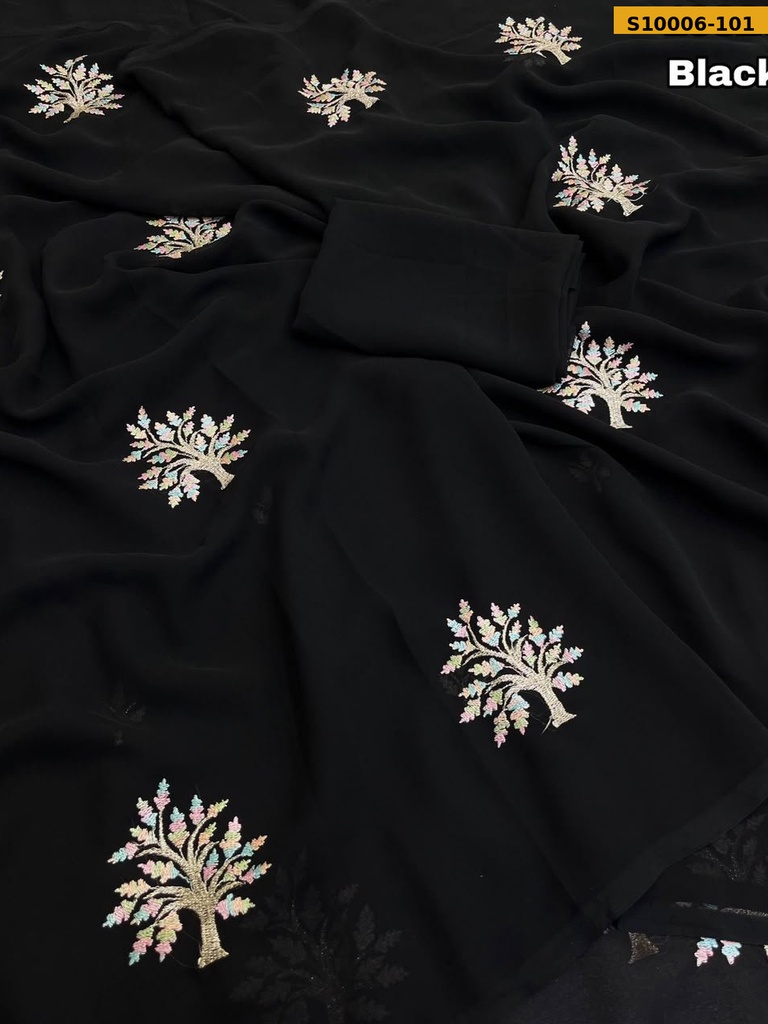 Fancy Faux Georgette  Saree