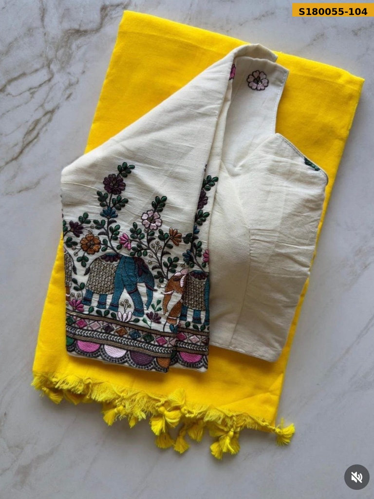 Fancy Khadi Cotton Saree