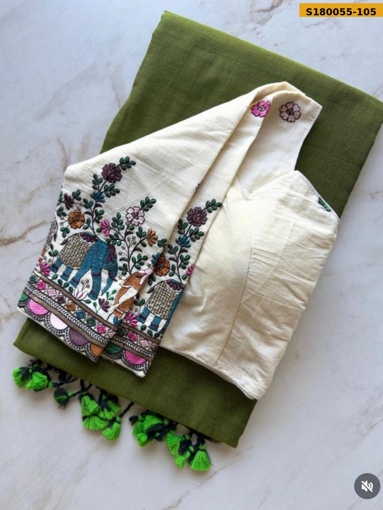 Fancy Khadi Cotton Saree
