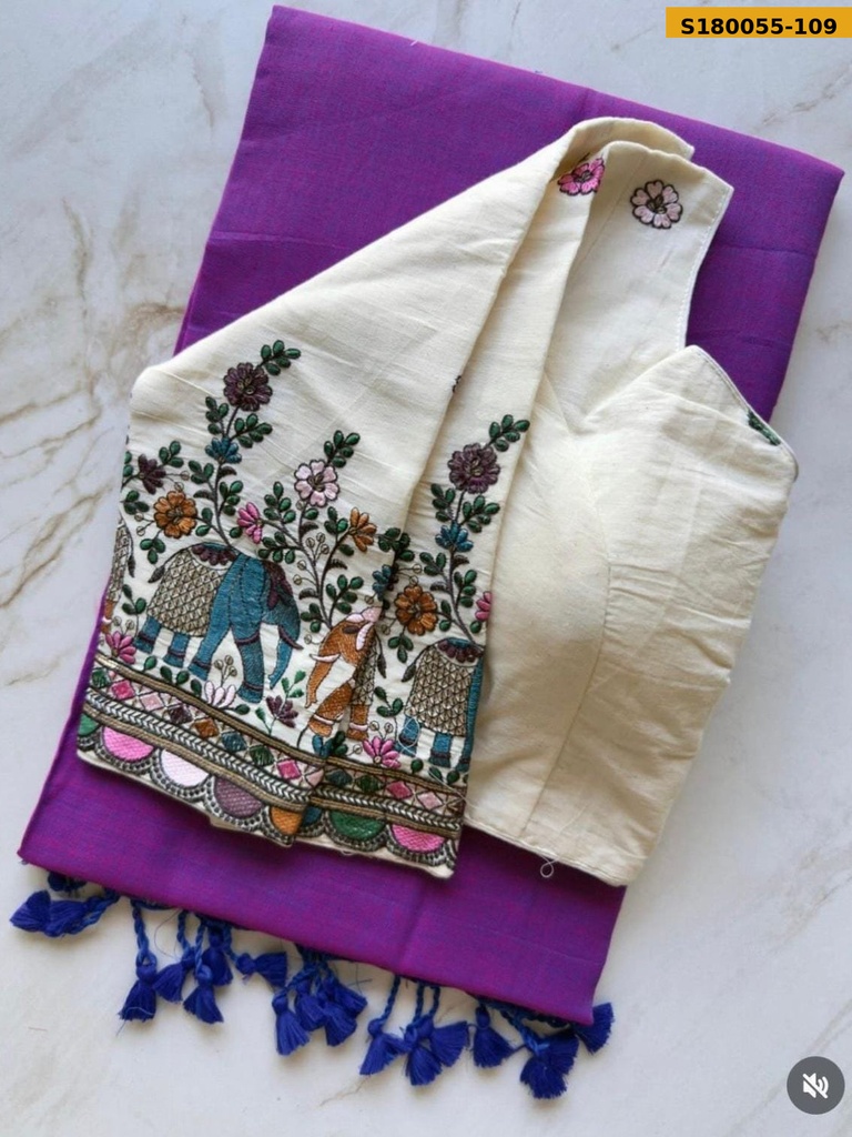 Fancy Khadi Cotton Saree