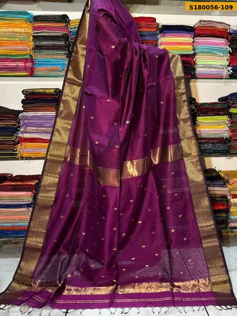 Fancy Maheshwari Cotton Silk Sarees